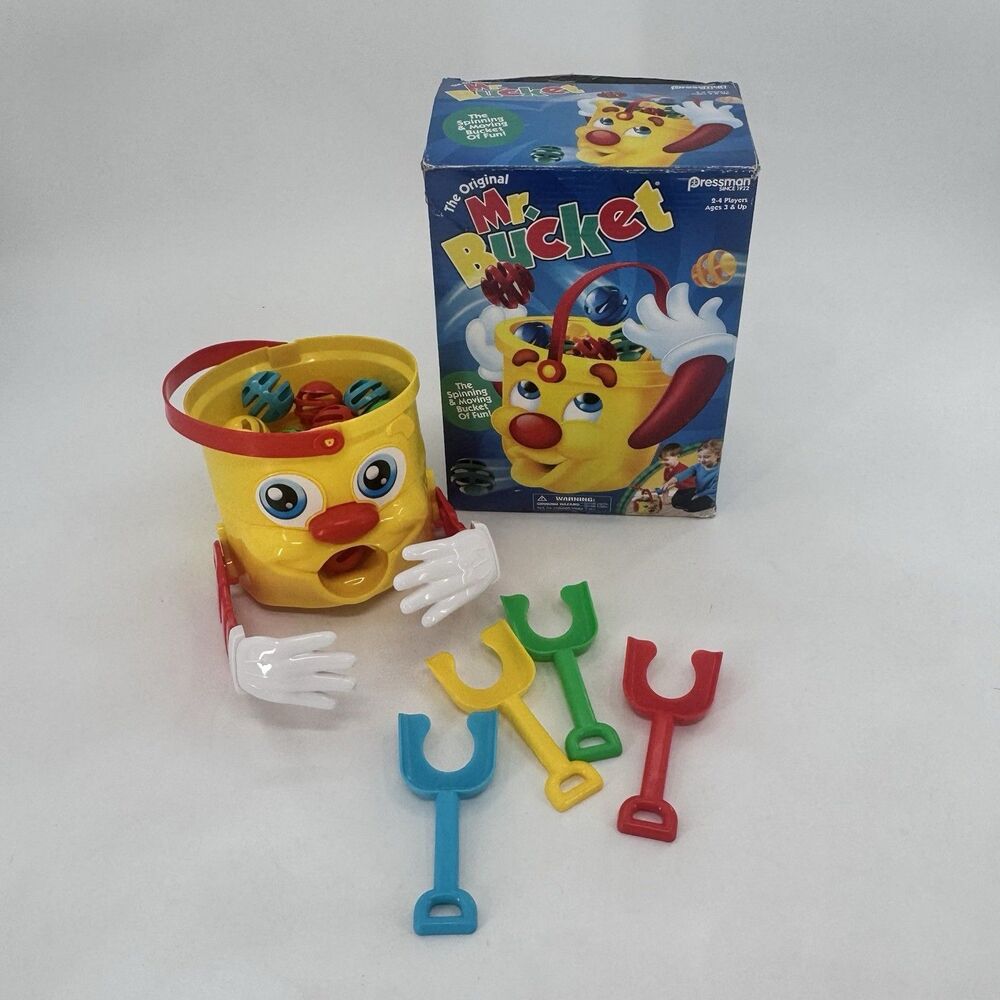 Pressman 2017 The Original Mr Bucket Spinning Moving Bucket Game - Complete